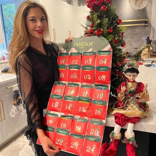 Caja del calendario de Adviento de Té VAHDAM