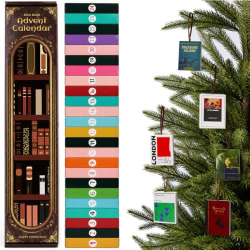 Calendario Adviento Uiseba con 24 mini libros clásicos