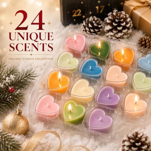 Caja reutilizable del calendario de velas Luxorielle