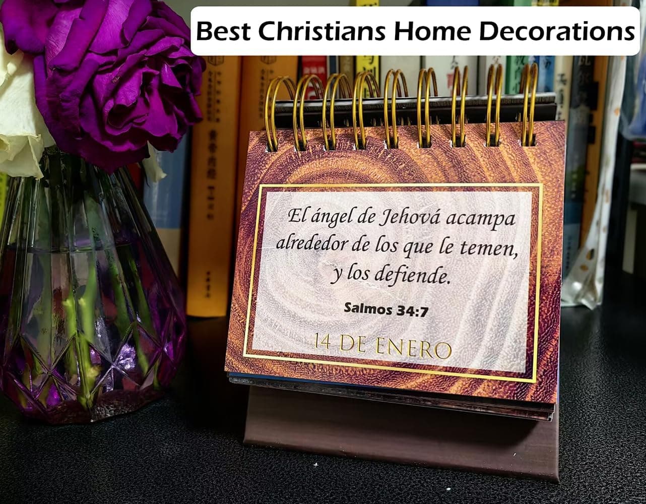 Calendario perpetuo de versículos bíblicos para escritorio, foto 3