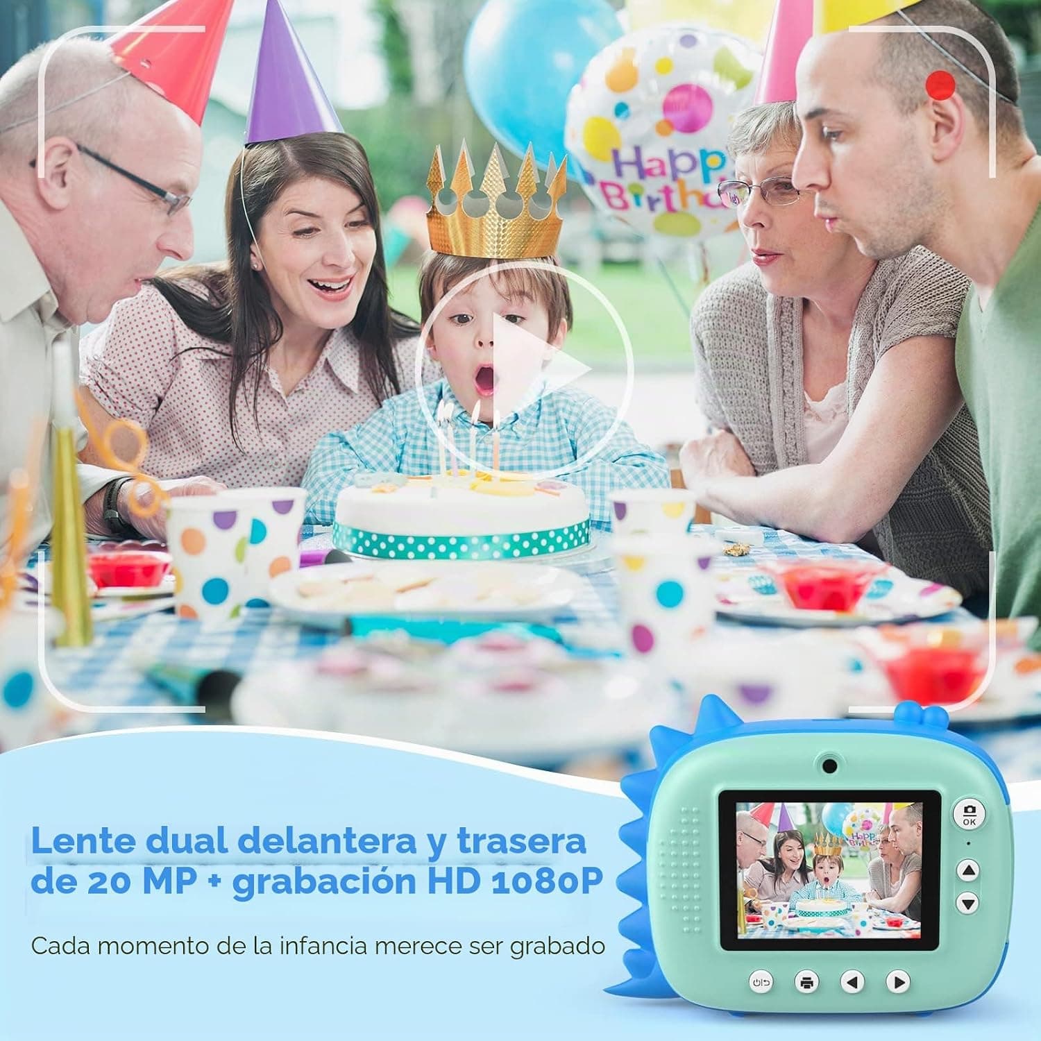 Pegatinas, lápices de colores y soportes para manualidades incluidos con la HiMont