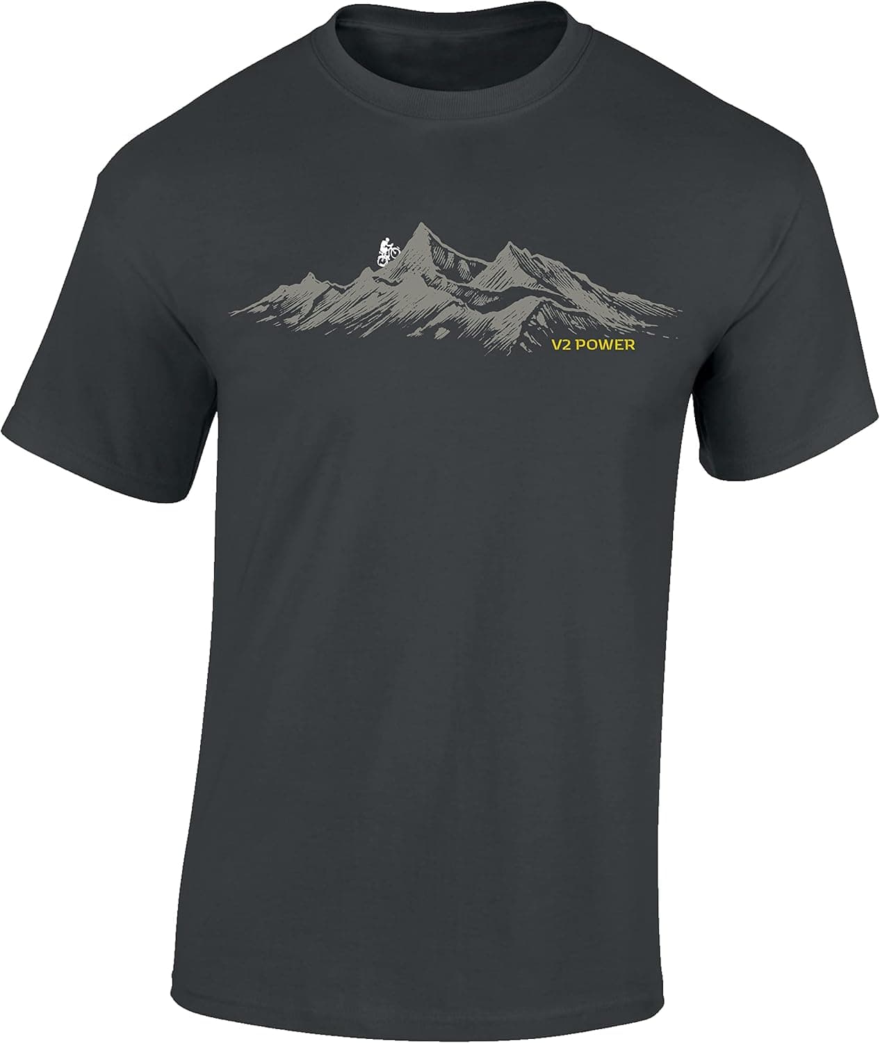 Camiseta deportiva de ciclismo de montaña con el diseño V2 Power