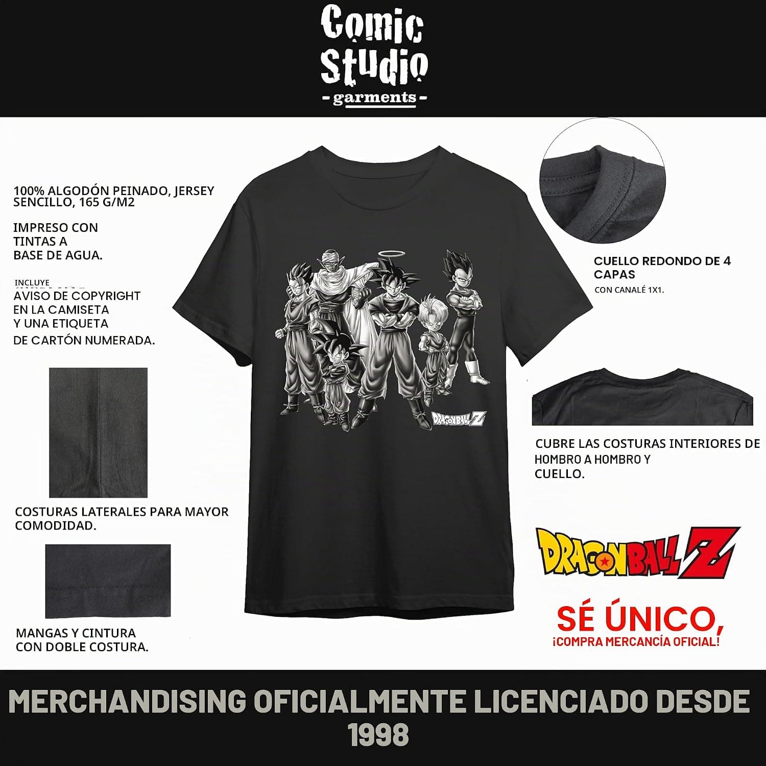 Camiseta Dragon Ball Z Goku Ultrainstinto, foto 2