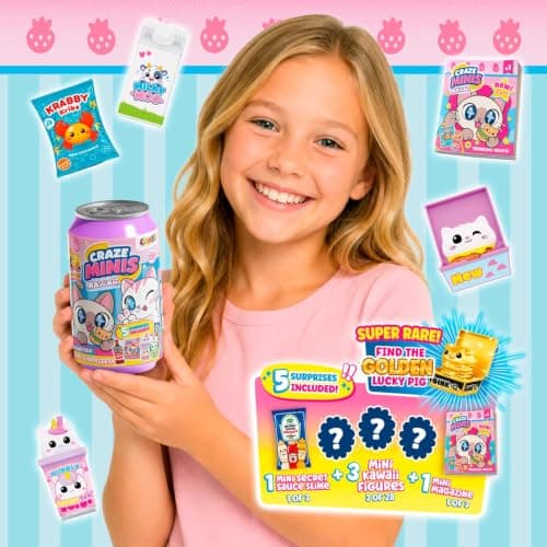 Cinco sorpresas de la cápsula Minis Kawaii