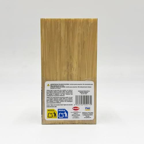 Cápsula original Bizak con diseño de madera
