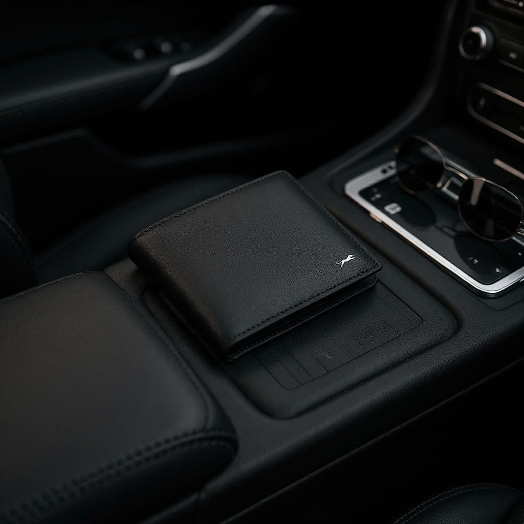 JAGUAR Cartera de Piel para Hombre con Ranuras para Tarjetas, foto 2
