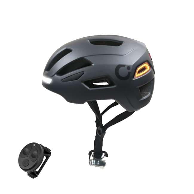 Casco Cecotec BrainGuard Flash en color gris con intermitentes