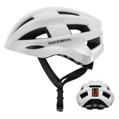 Casco ROCKBROS con módulo de luz LED trasera