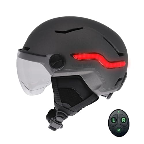 Casco T'nB Vizion negro con LED conectados