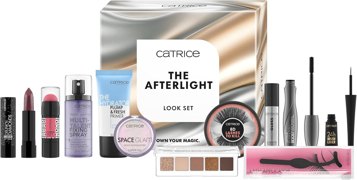 Set de maquillaje The Afterlight Look de Catrice con once piezas