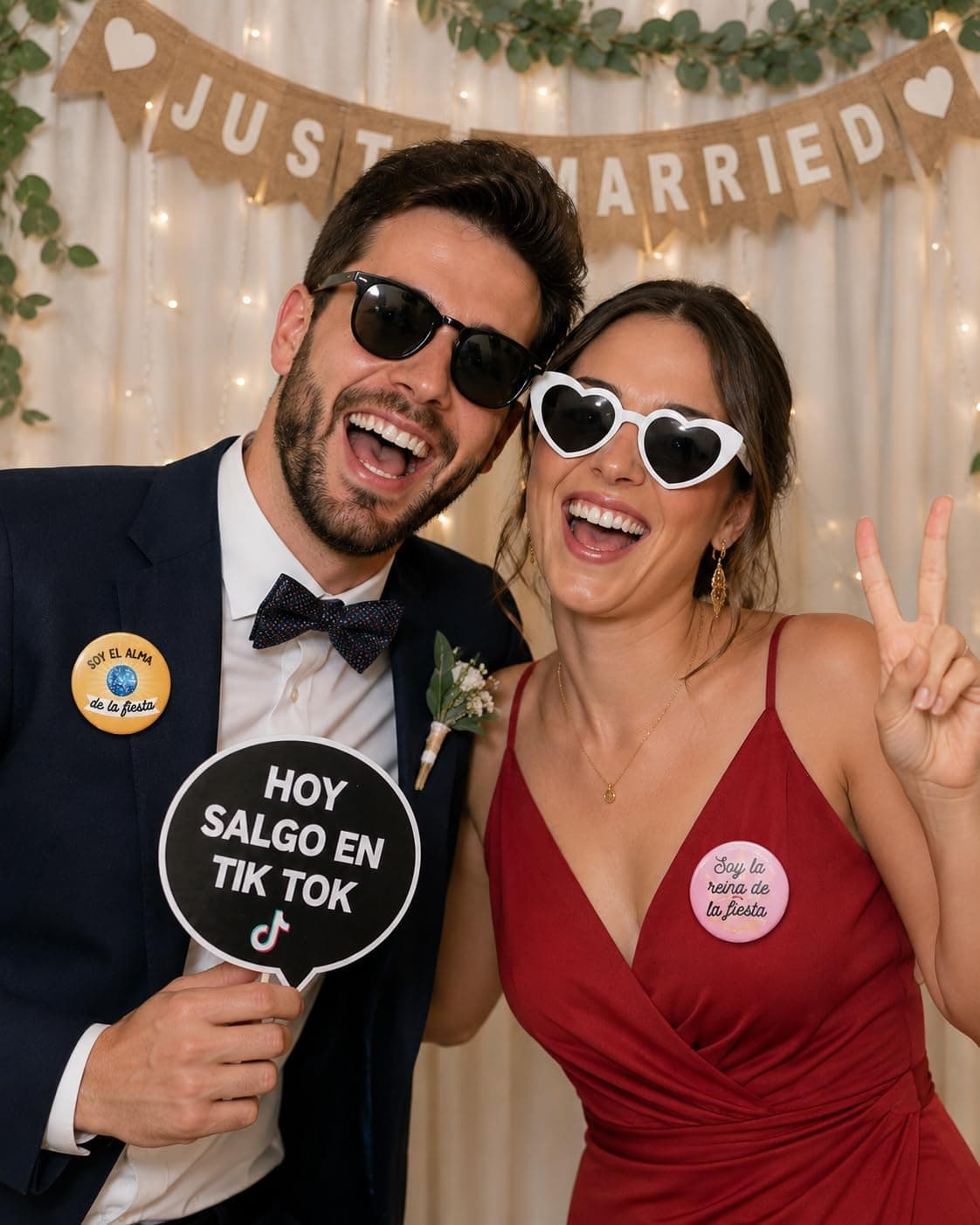 Pack de 50 Chapas Divertidas para Invitados de Boda, foto 3