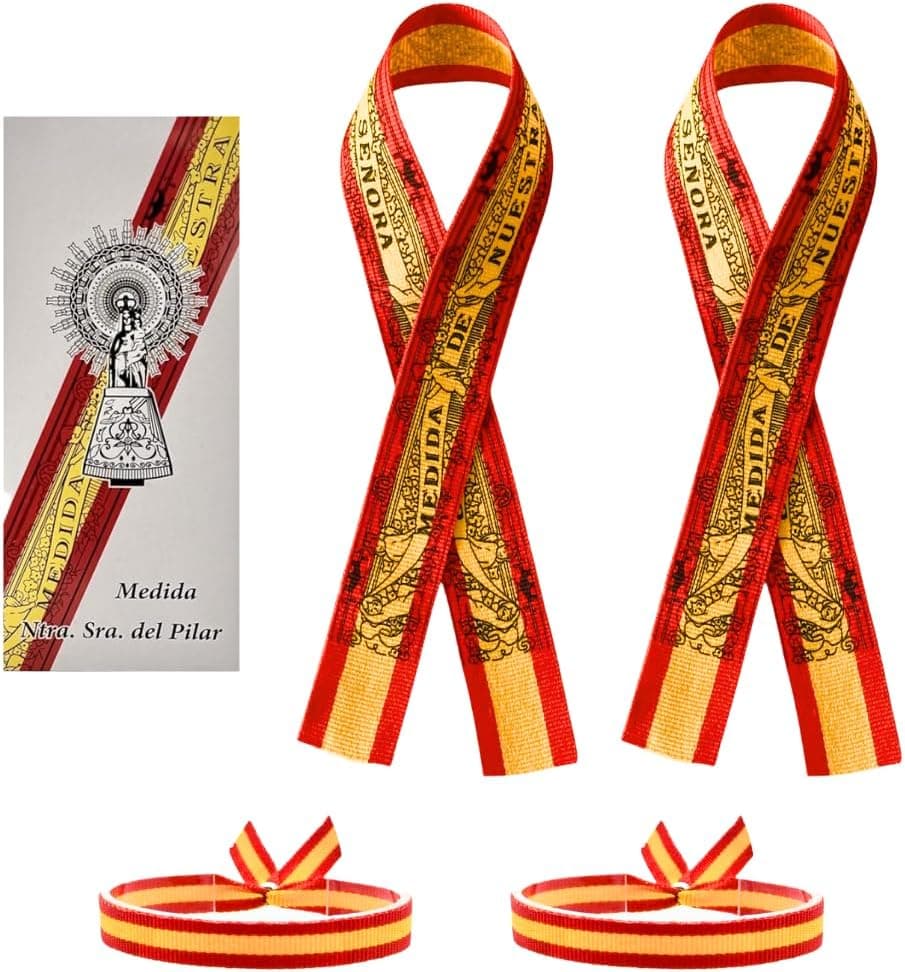Cinta pulsera tradicional con la medida de la Virgen del Pilar