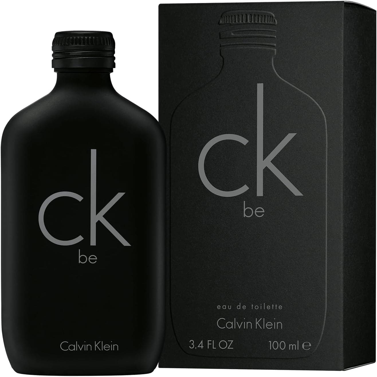 El frasco junto a su estuche negro de 100 ml