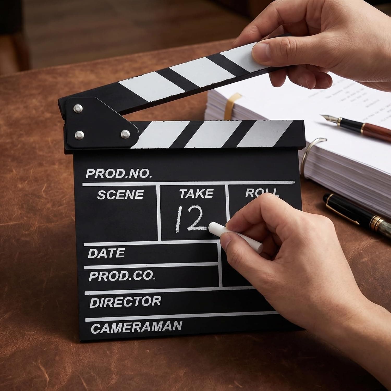 Pack de 4 claquetas de cine de madera, foto 3