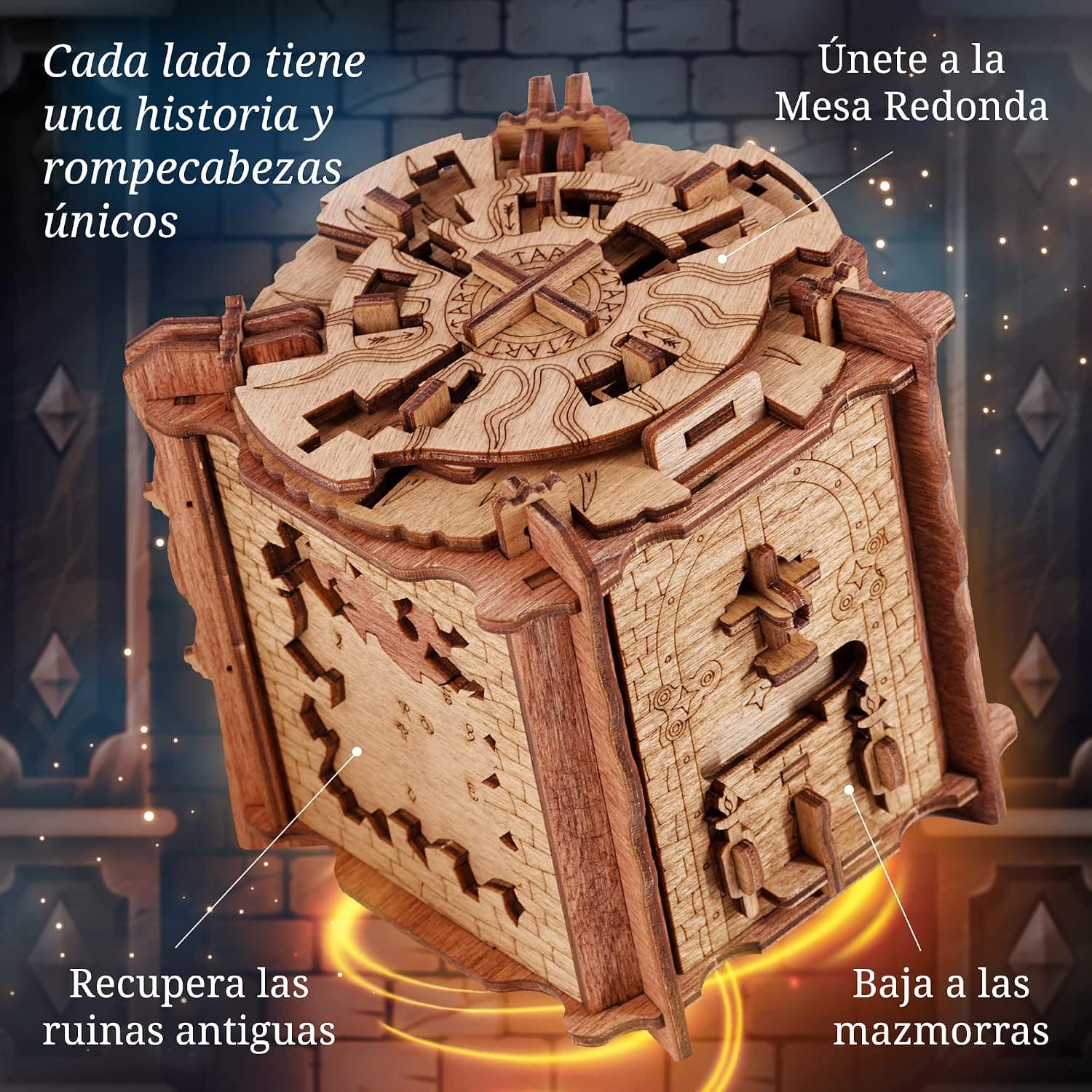 Cluebox Camelot, Escape Room en una Caja de Madera, foto 3