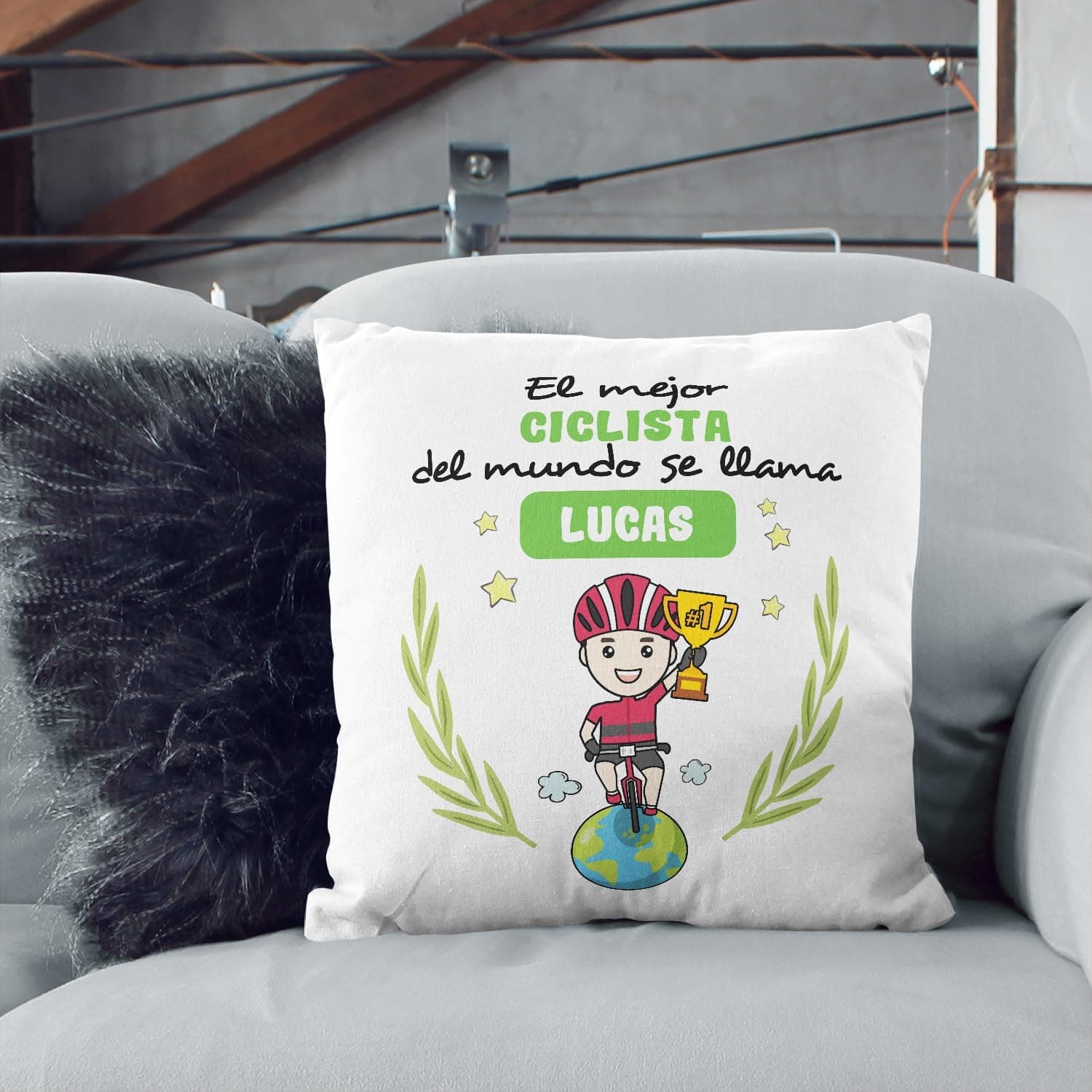 Cojín Personalizable para Ciclista Hombre, foto 3