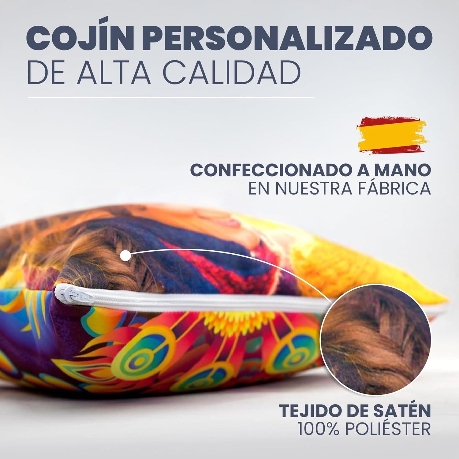 Cojín personalizado con foto y texto LolaPix, foto 2
