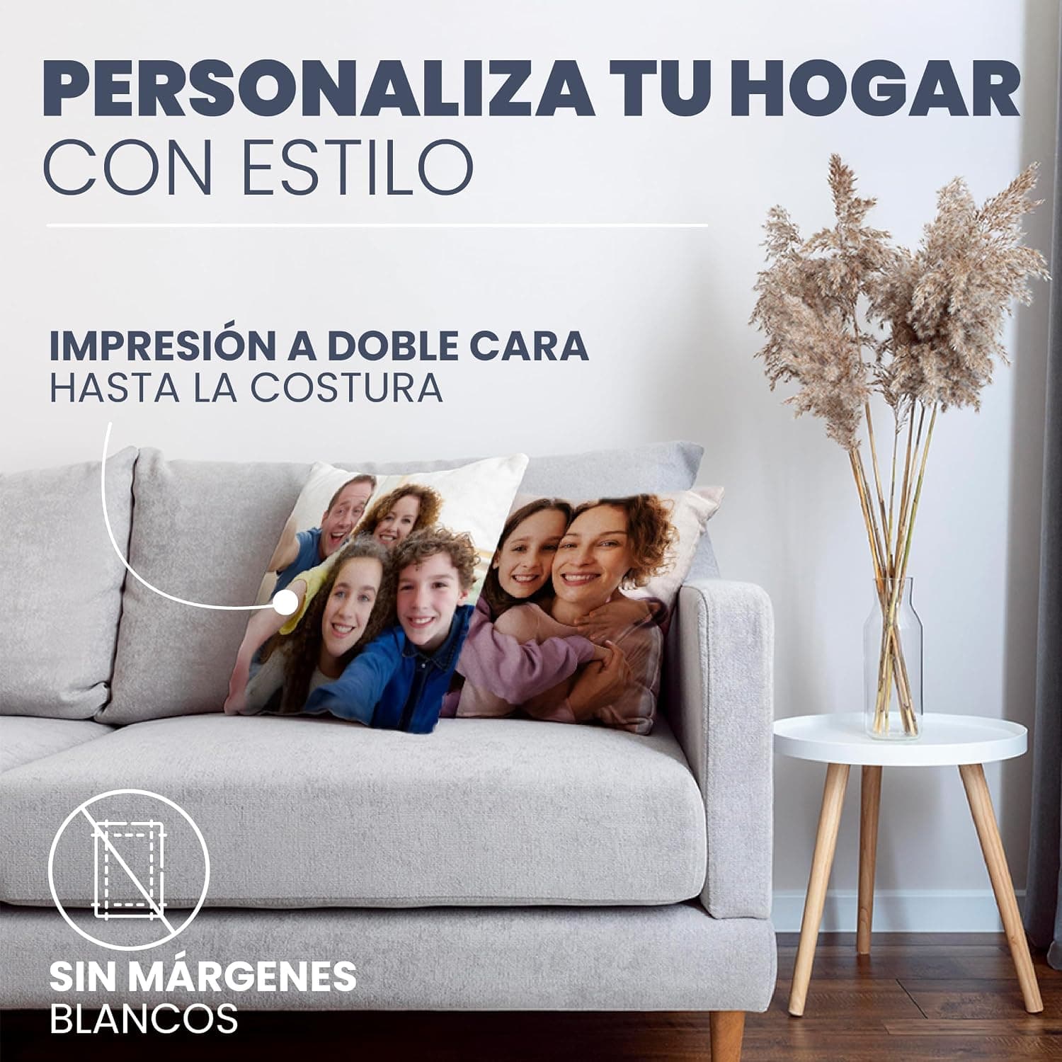 Cojín personalizado con foto y texto LolaPix, foto 3
