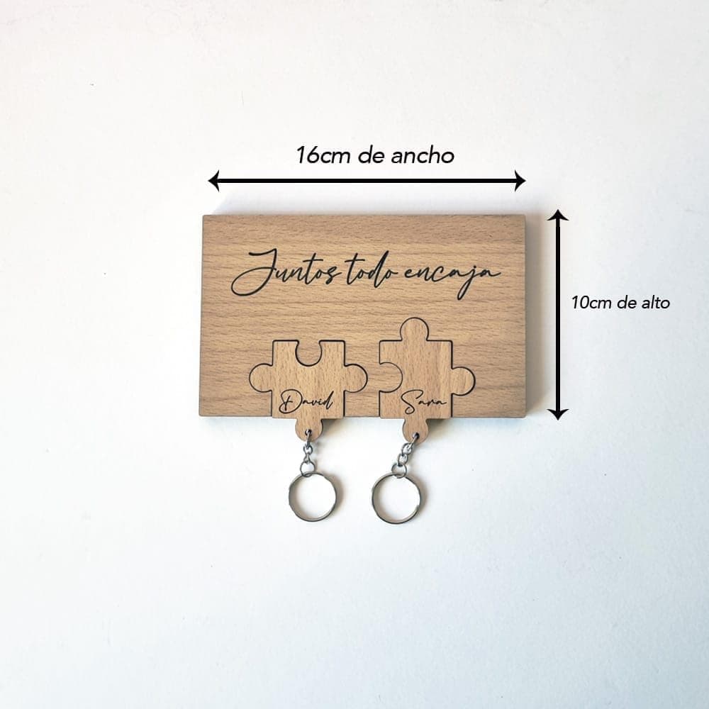 Colgador de Llaves Puzzle para Enamorados, foto 3