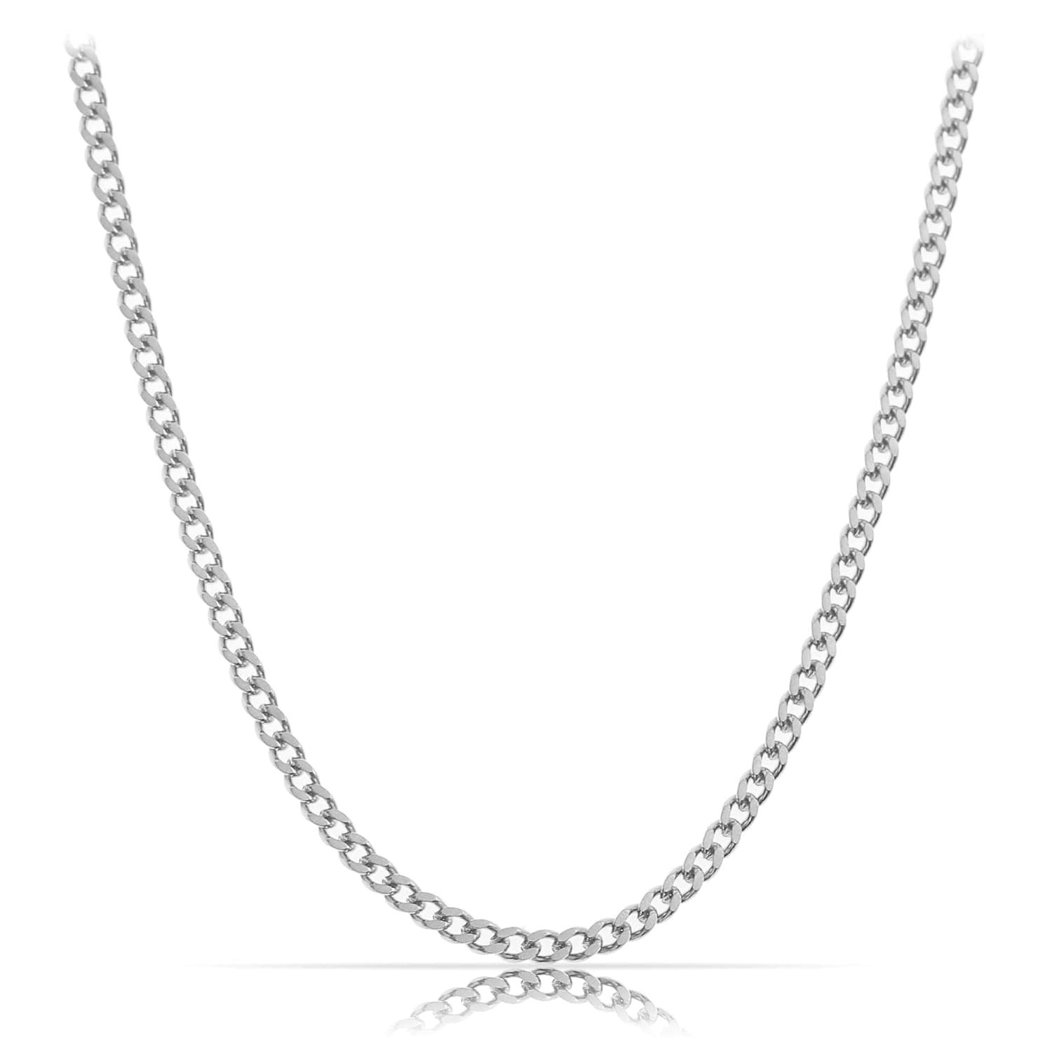 Collar de cadena maciza dorada para hombre