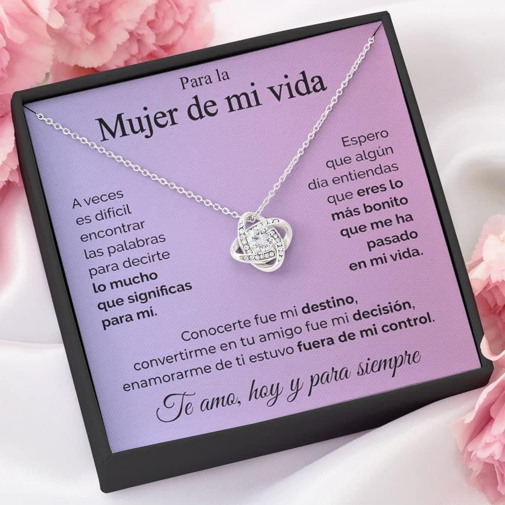 Collar de plata con nudo de amor, foto 2