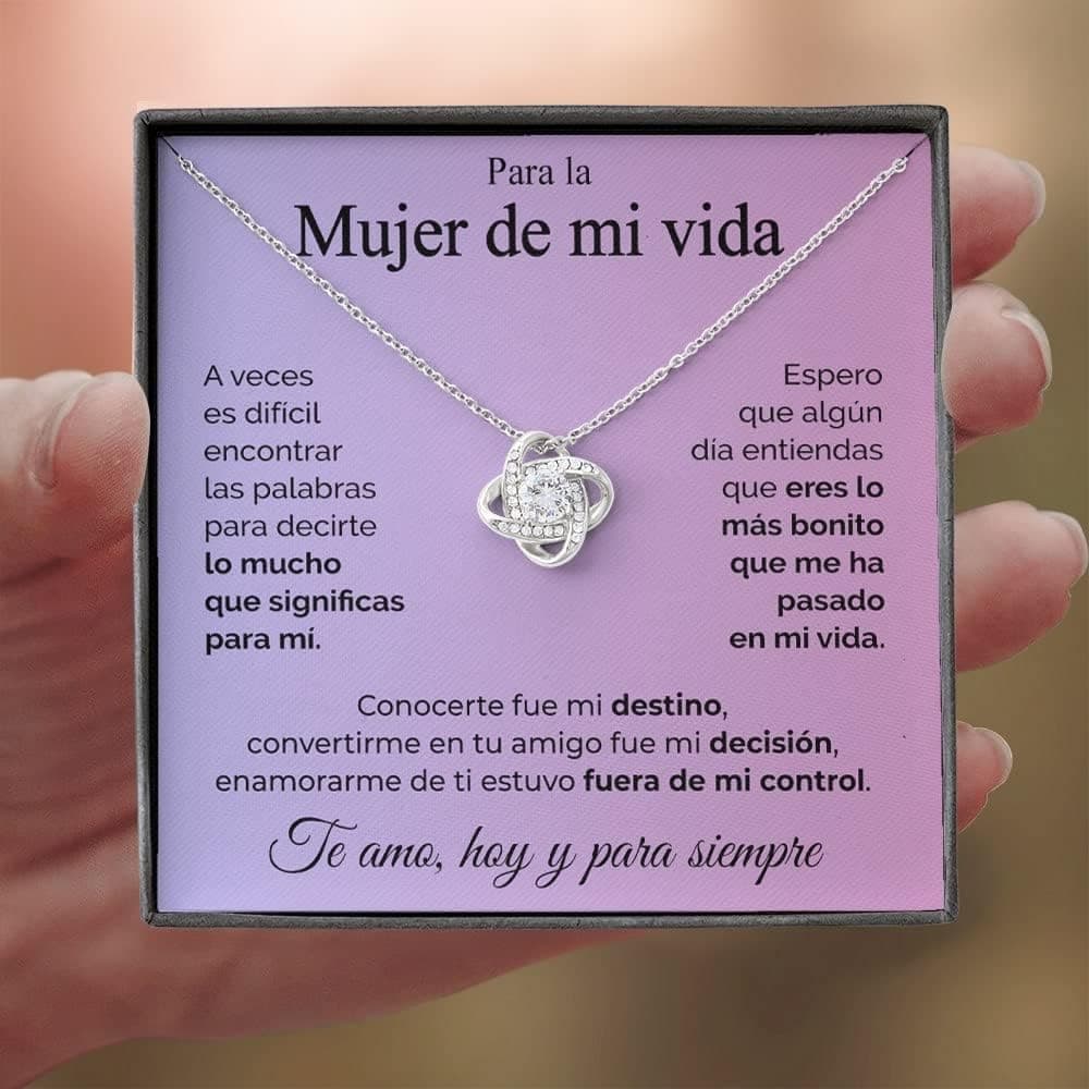 Collar de plata con nudo de amor, foto 3