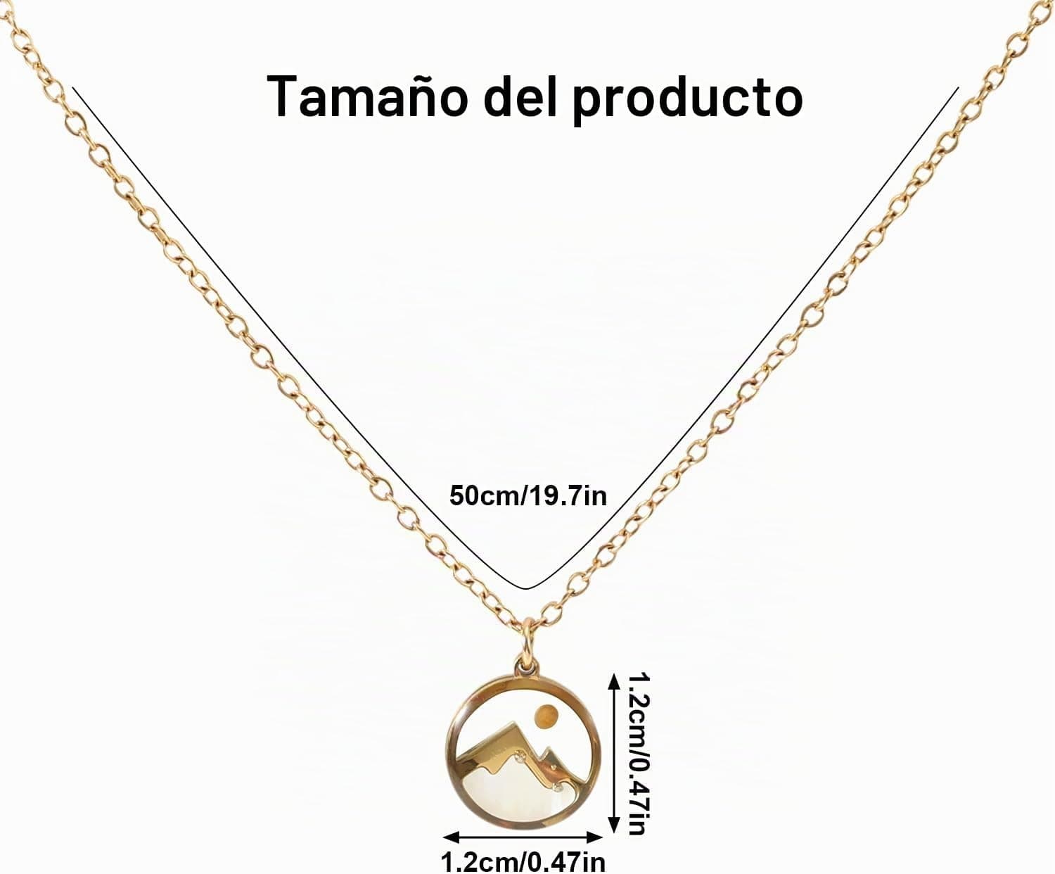 Detalle del colgante visto de cerca