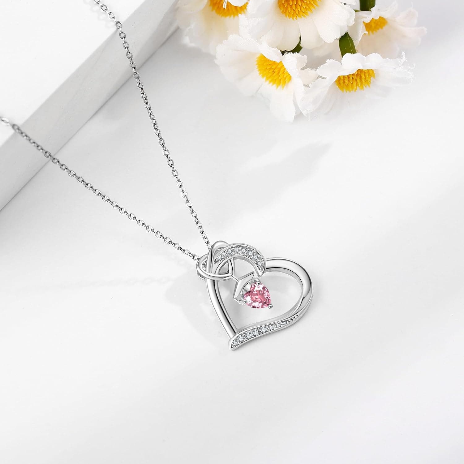Collar de graduación con birrete y piedra rosa, de DAYLINLOVE, foto 3
