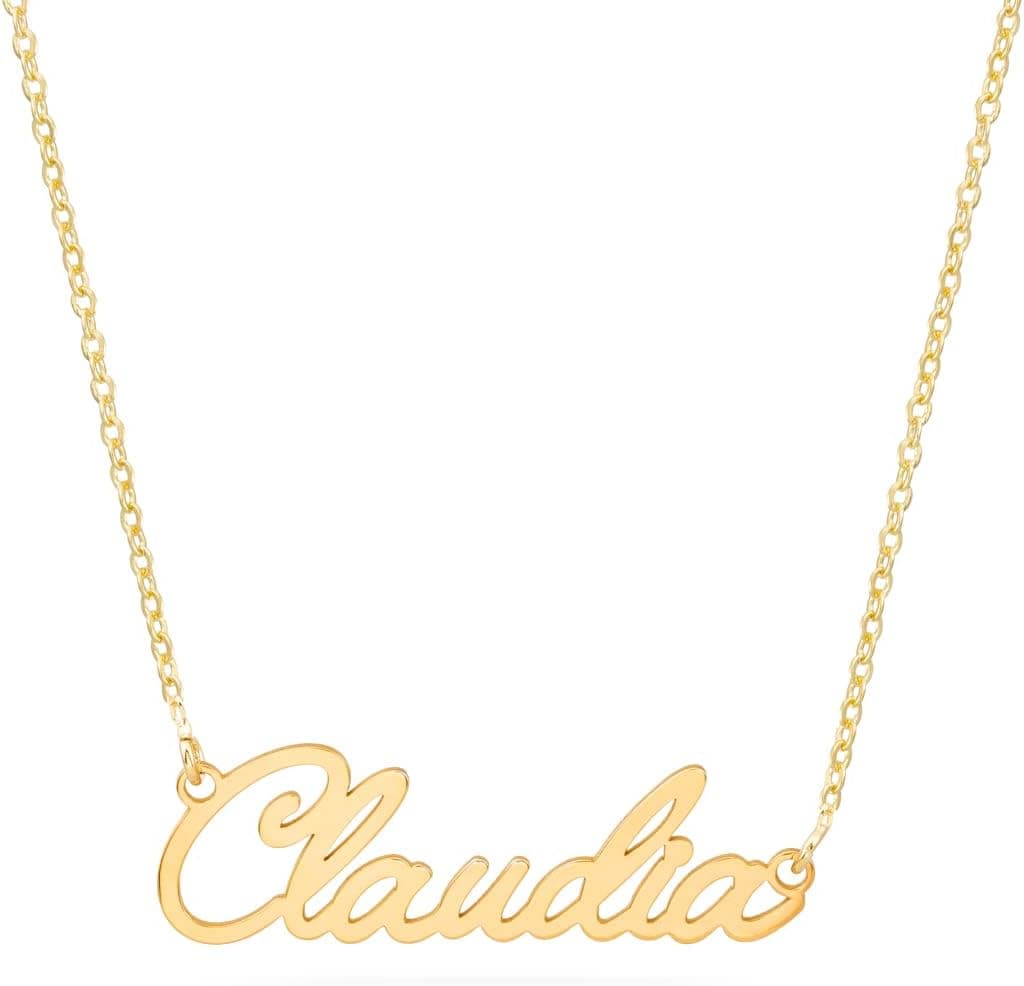 Collar con nombre personalizado en plata de ley