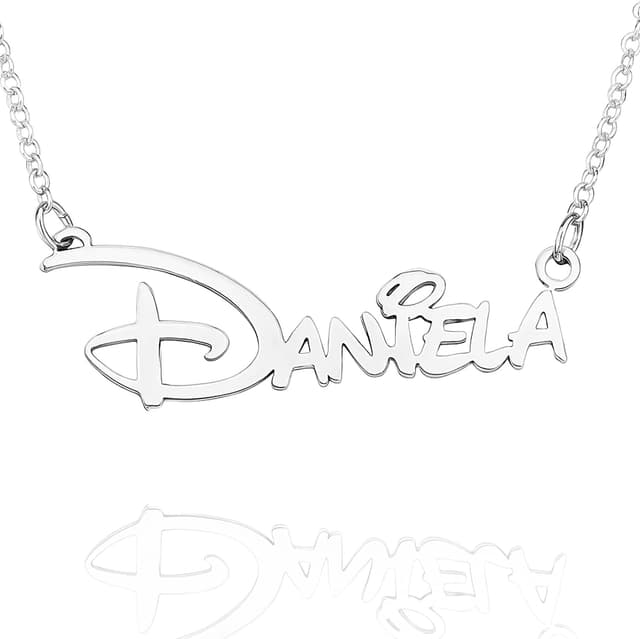 Collar con Nombre Personalizado, Estilo Disney