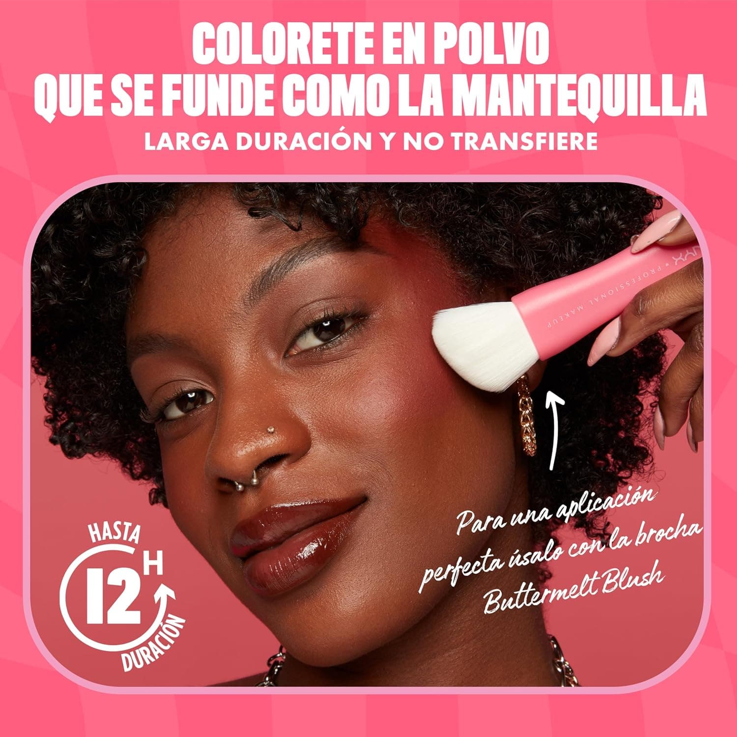 Colorete en polvo Buttermelt, NYX Professional Makeup, foto 3