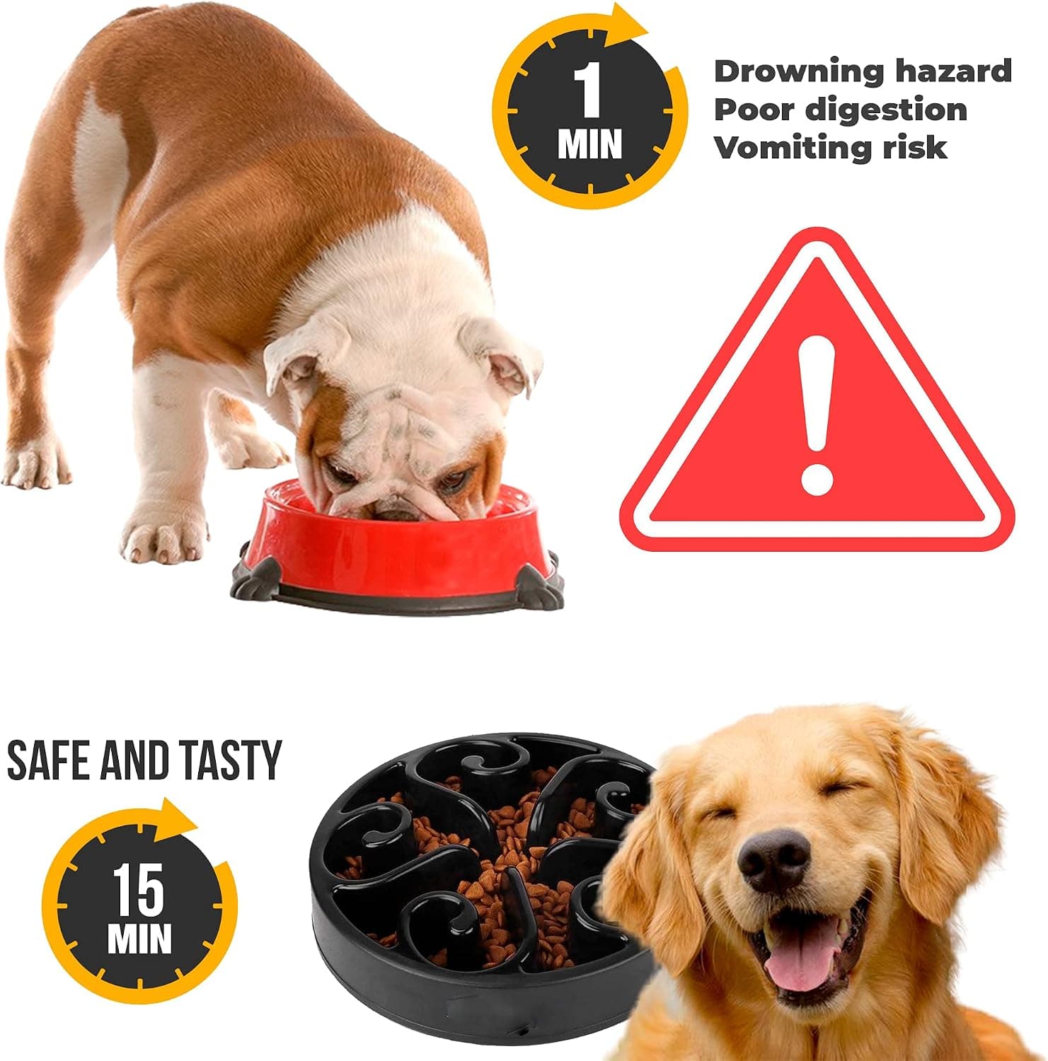 Comedero antivoracidad para perro y gato, foto 2