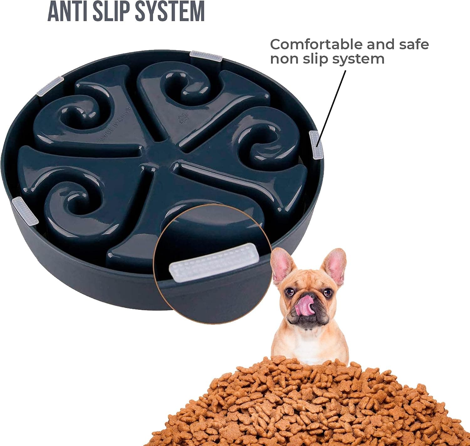 Comedero antivoracidad para perro y gato, foto 3