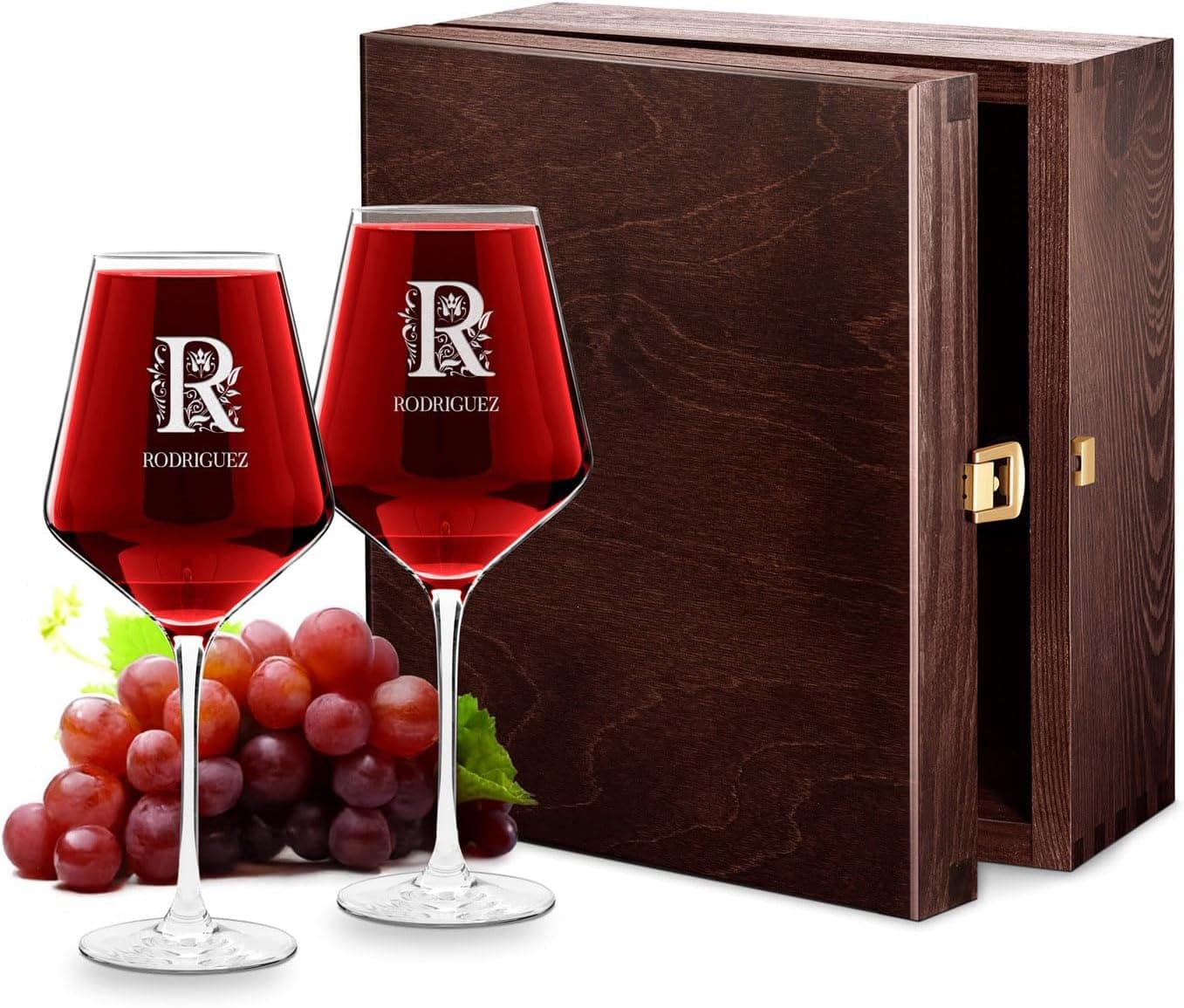 Copa de vino grande de 530 mililitros con grabado personalizado