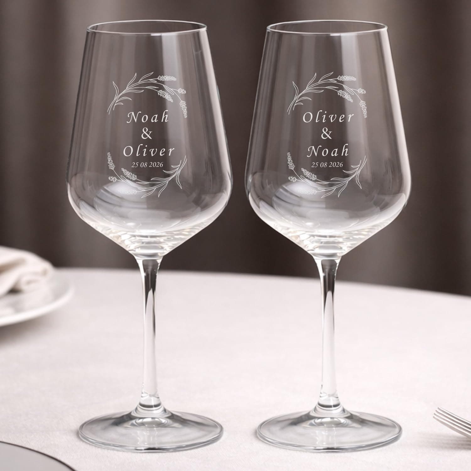 Estuche de regalo de la copa de vino personalizada Wanapix
