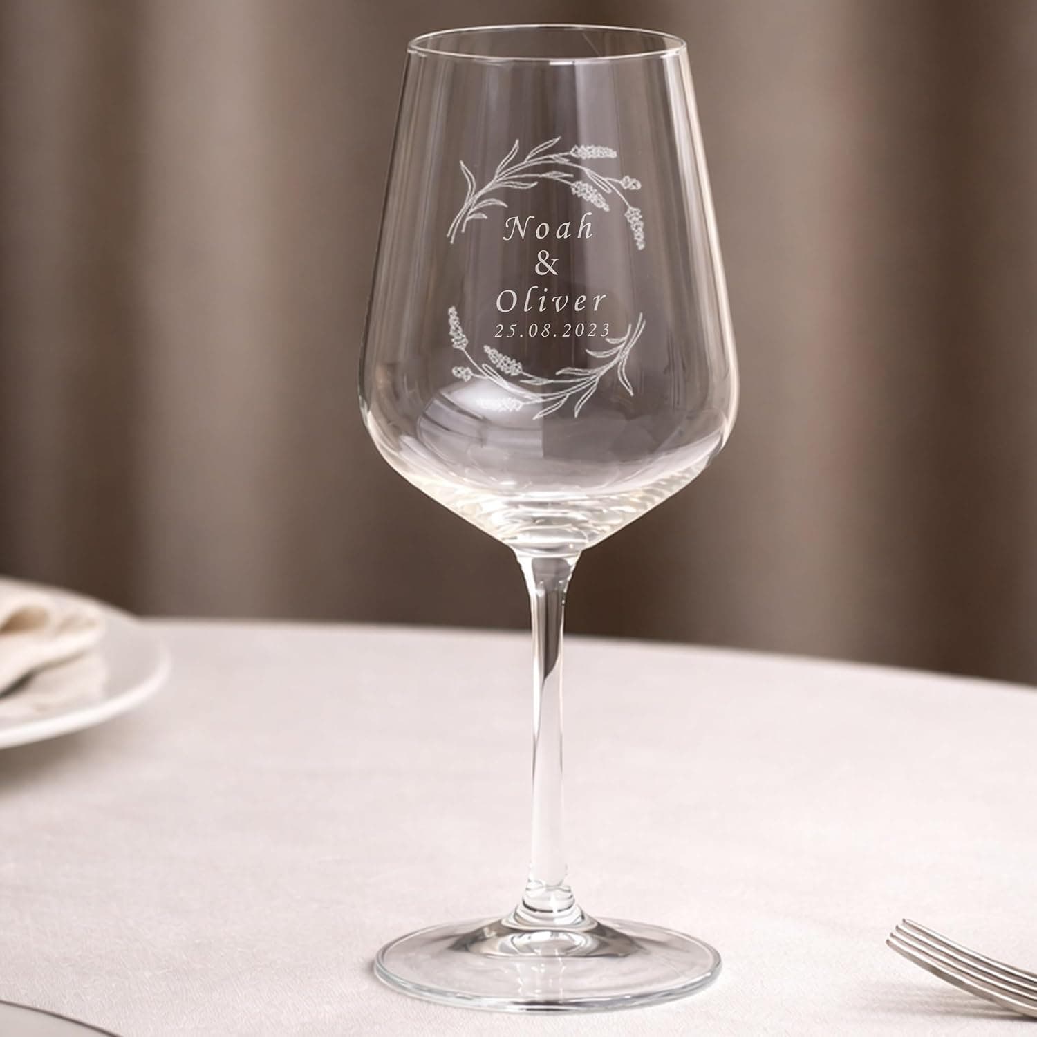 Copas de vino personalizadas con grabado láser, Wanapix, foto 3