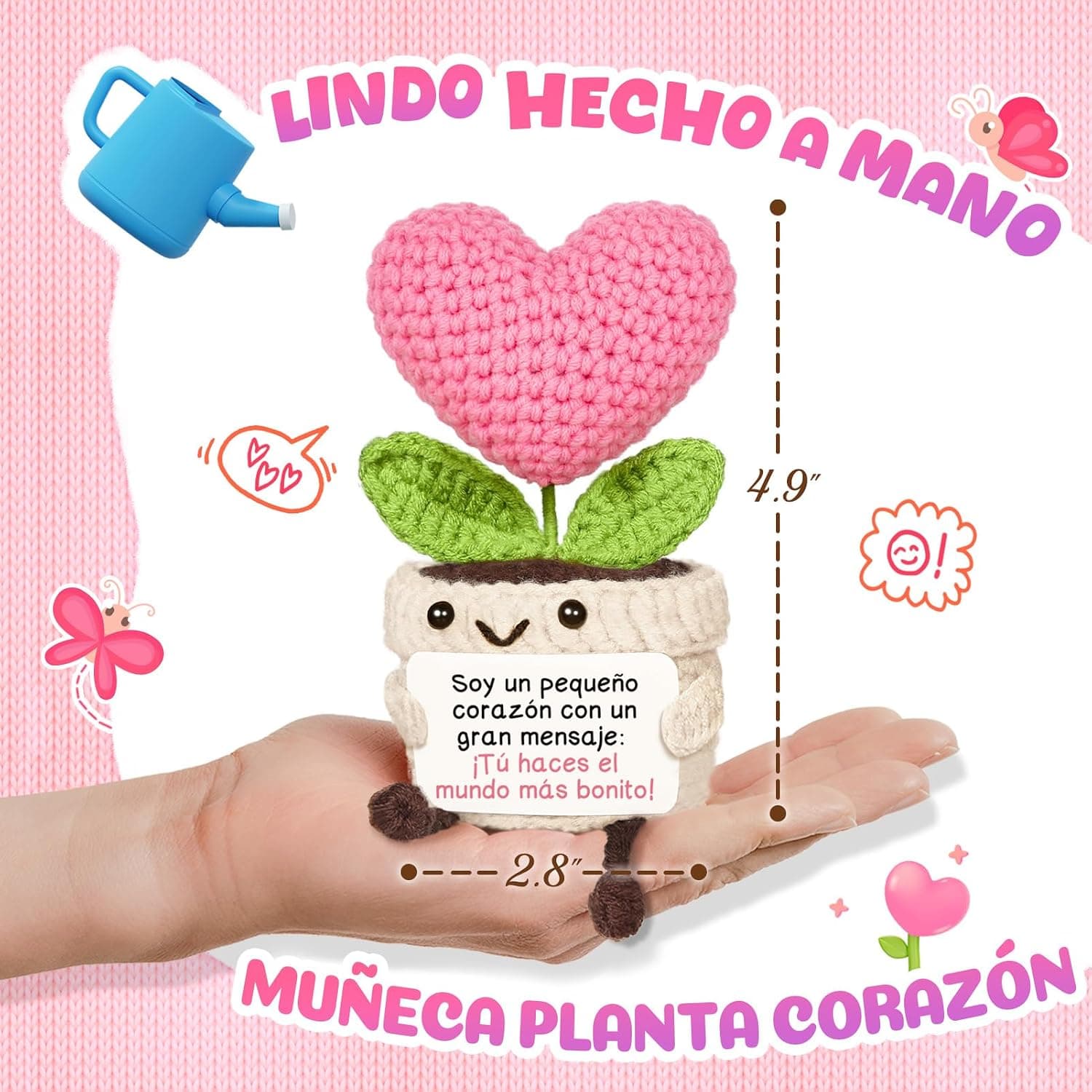 Corazón de Ganchillo con Mensaje, foto 2