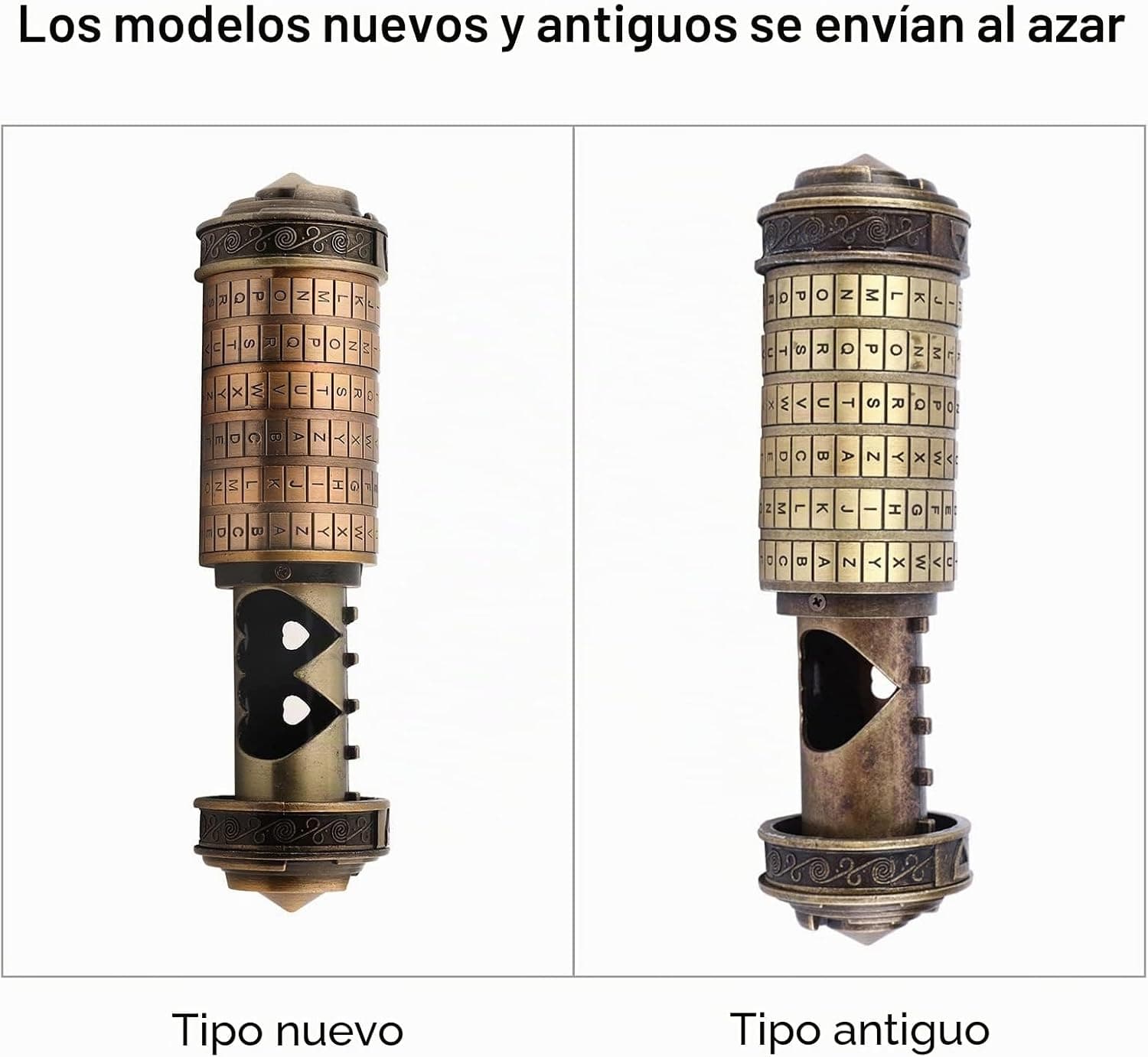 Candado cryptex vintage, de Ejoyous, foto 3