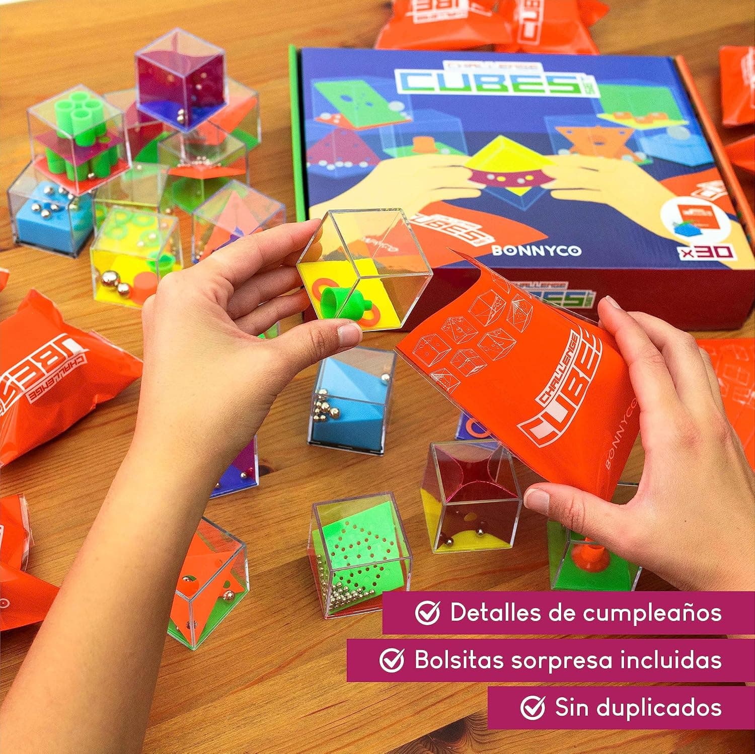 Pack de 30 cubos rompecabezas para detalles de graduación infantil, foto 3