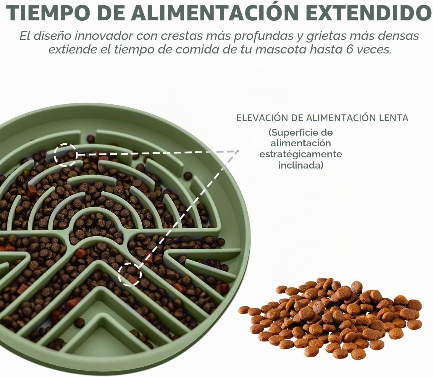 Cuenco de alimentación lenta de silicona antiasfixia, foto 3