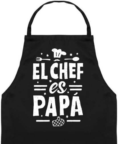 Delantal de cocina personalizado con texto