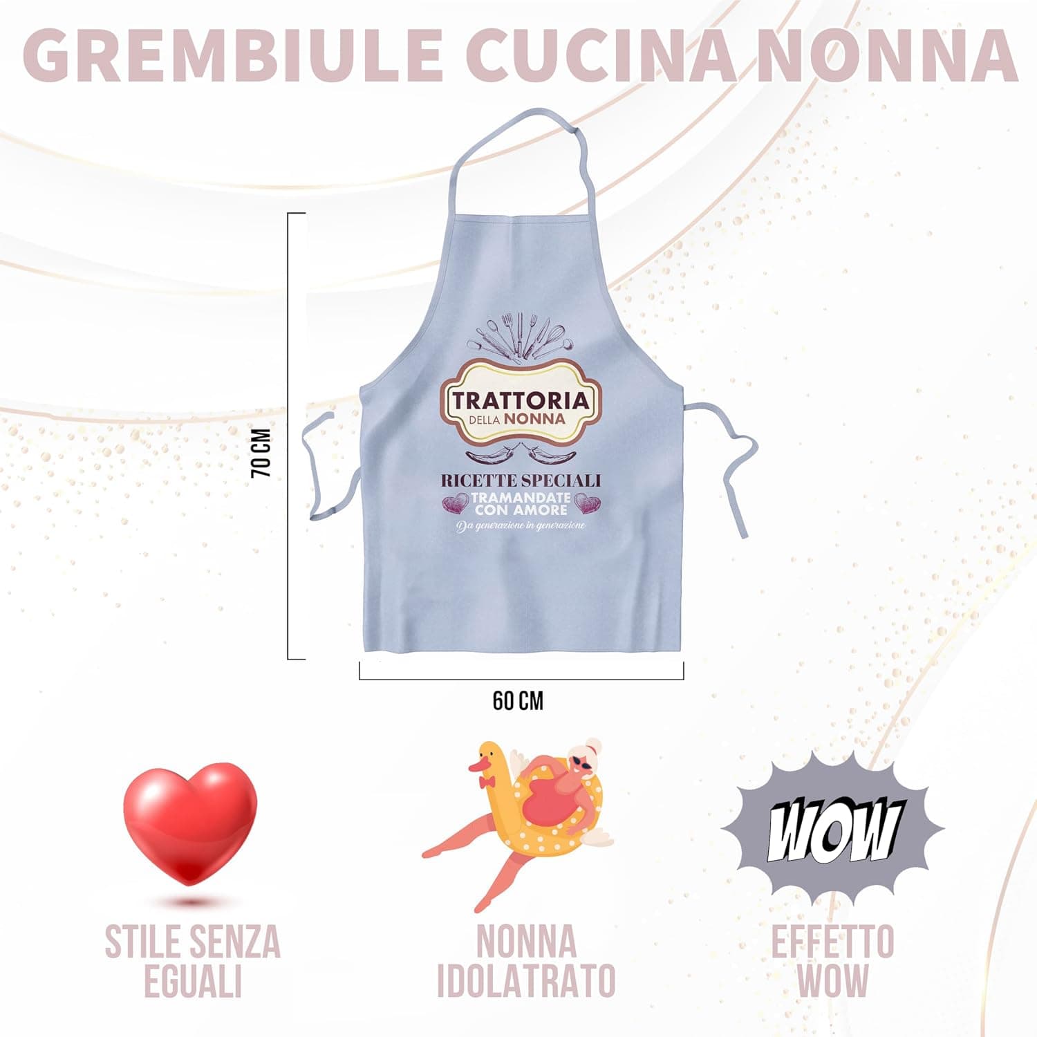 Delantal de Cocina "Trattoria de la Abuela", foto 2