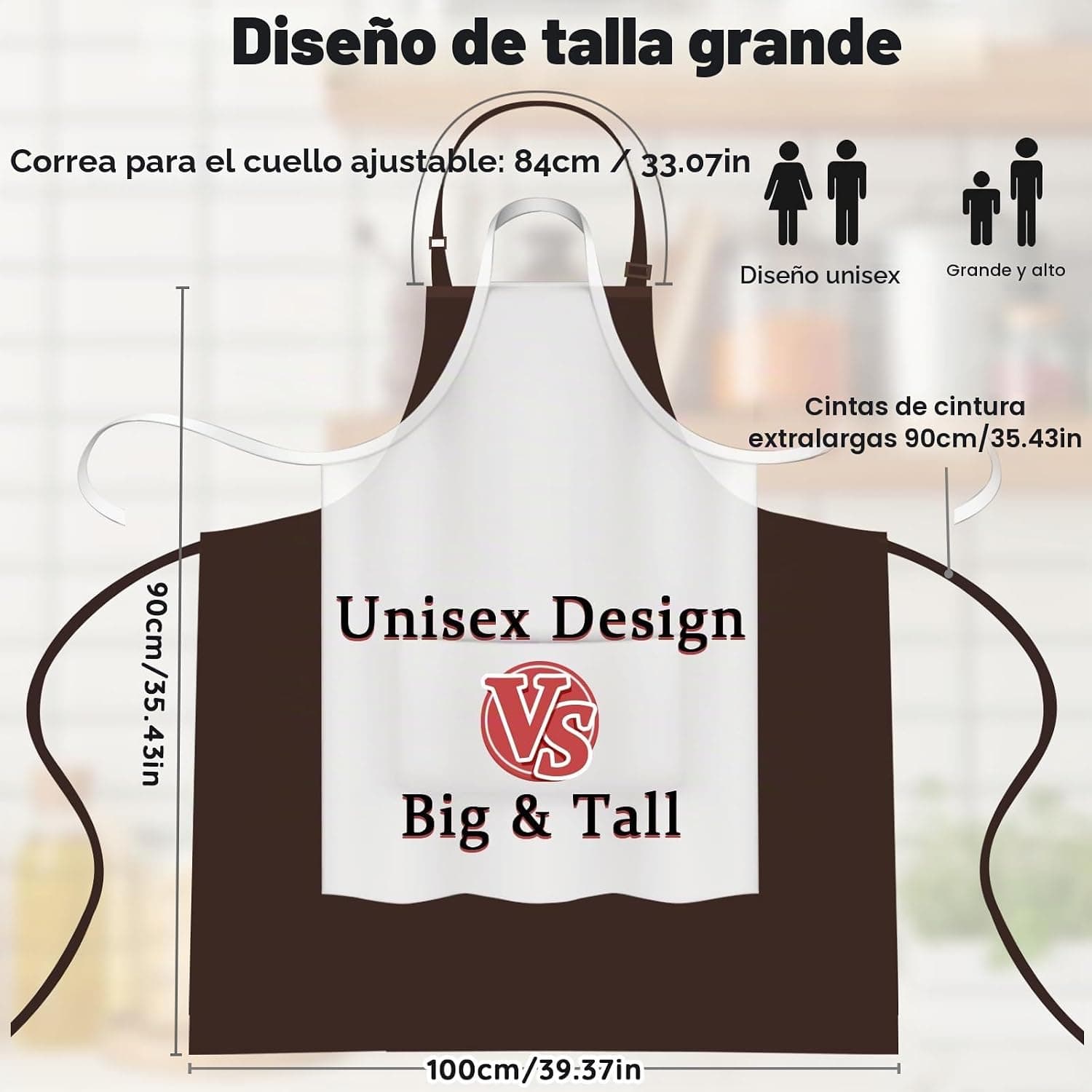 Delantales de chef talla grande FunChaos, foto 3