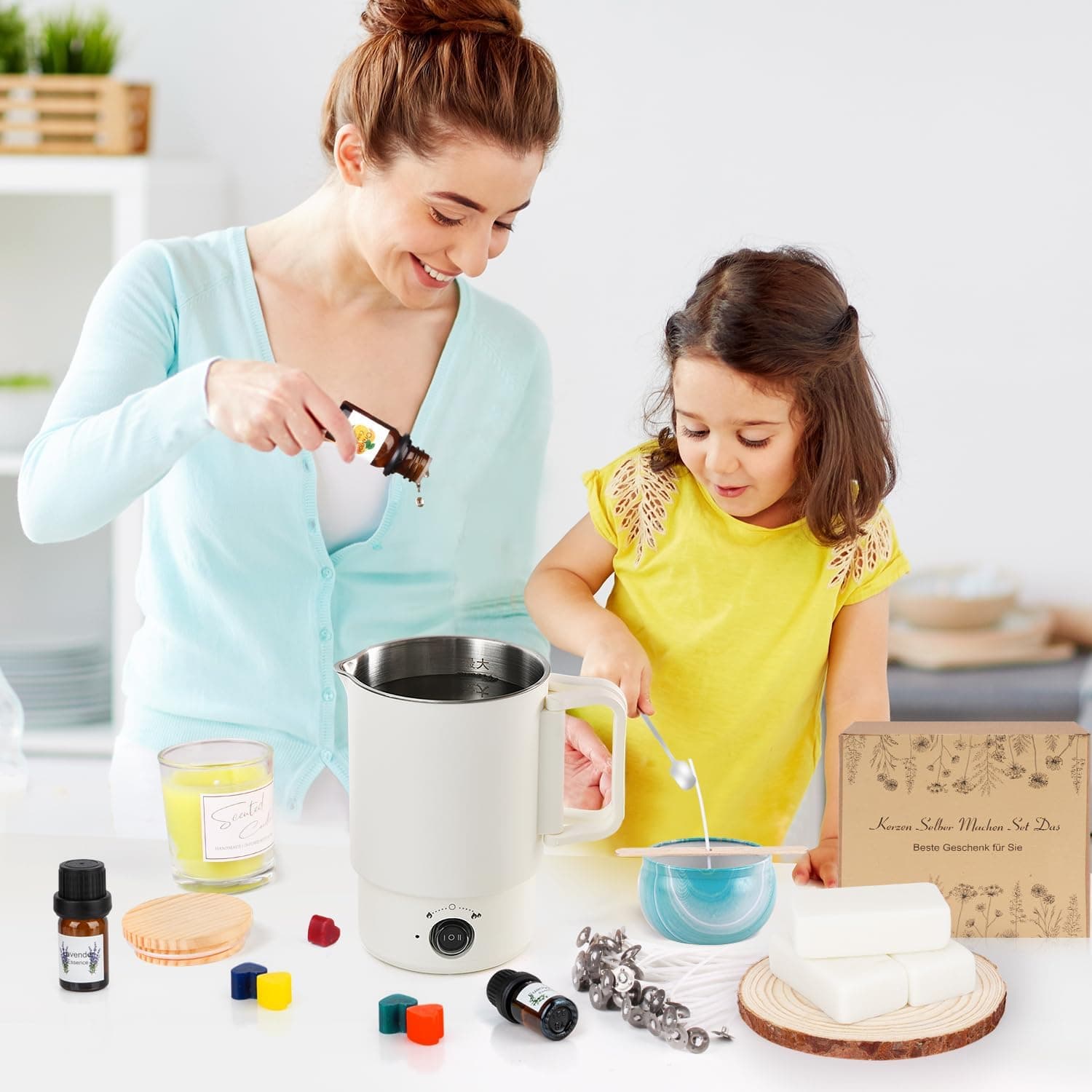 Mechas y soportes incluidos en el kit de 800 ml
