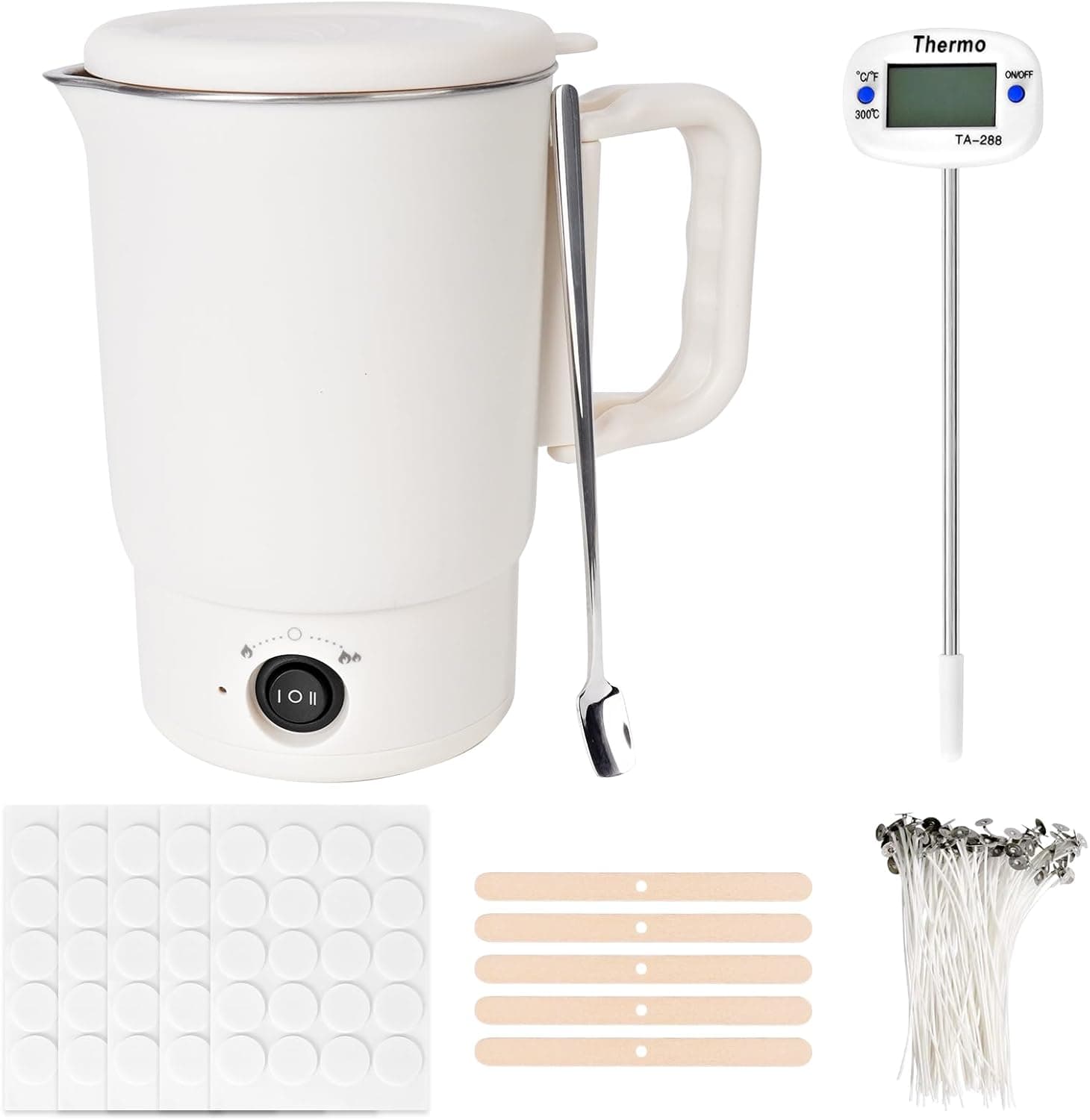 Derretidor de cera eléctrico Corpower de 800 ml con mango plegable