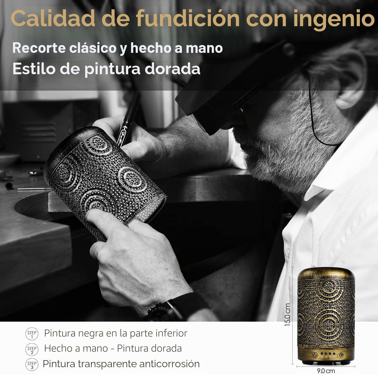 Difusor de aceites esenciales Salking en metal, foto 2
