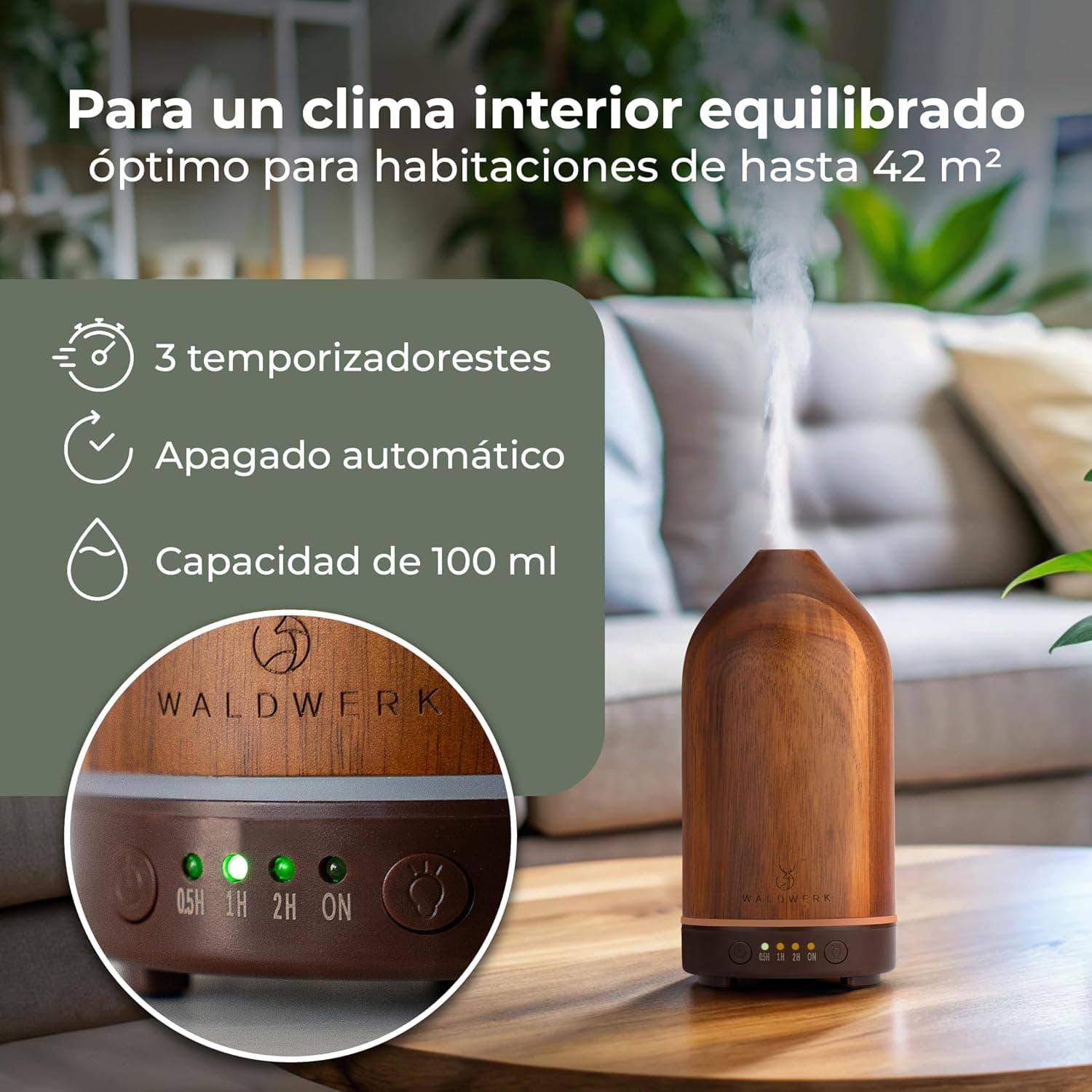 Difusor de aromas de madera de acacia, foto 2