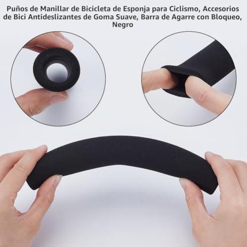 Empuñaduras AHANDMAKER instaladas en un manillar