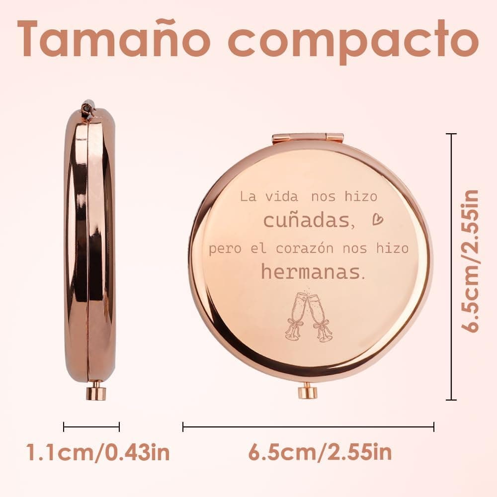 Espejo compacto "La vida nos hizo cuñadas", foto 2
