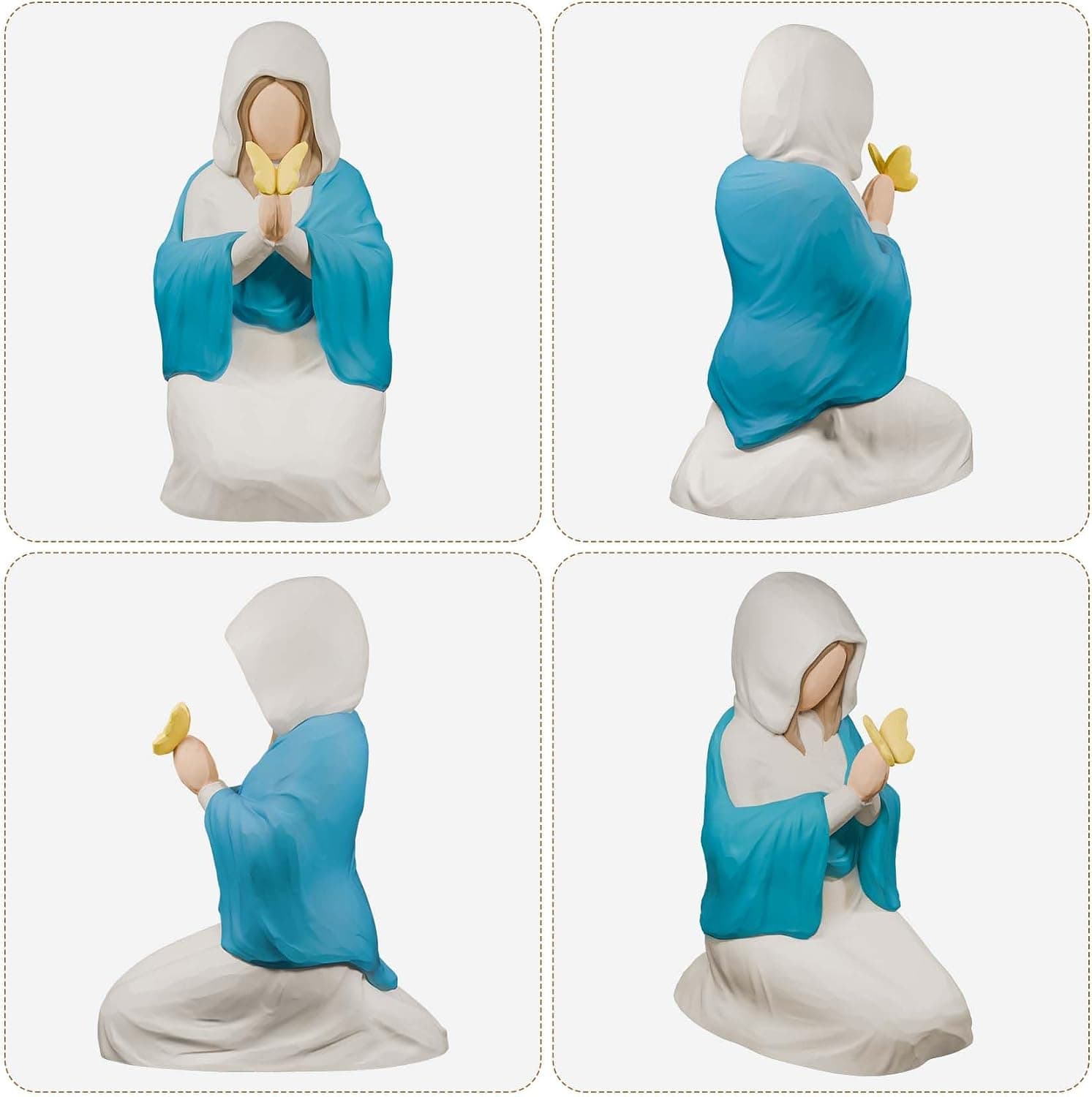 Estatua de la Virgen María con Mariposa Dorada, foto 3